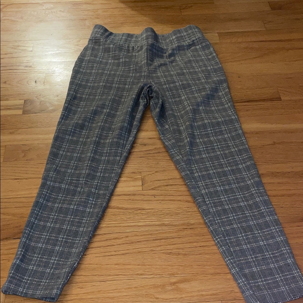 Gray Plaid Pants